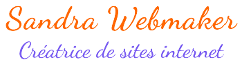 Logo transparent du freelance Sandra WebMaker, créatrice web.